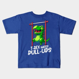 T-Rex Hates Pull-Ups Kids T-Shirt